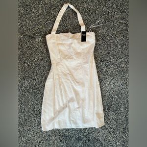 Abercrombie white halter dress NEW WITH TAGS